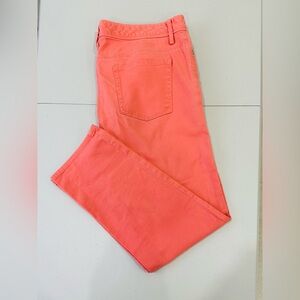 Chaus Pants Womens 12 Pink‎  Mid Rise Stretch Straight Leg Ankle Career